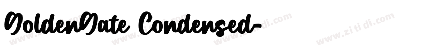 GoldenGate Condensed字体转换